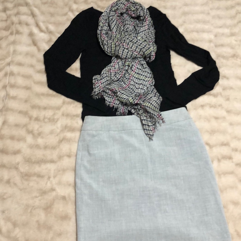 WORTHINGTON  gray skirt, lined size 8p